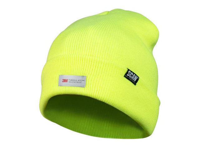 Scan Hi-Vis Yellow Beanie Hat SCAHVBEAN