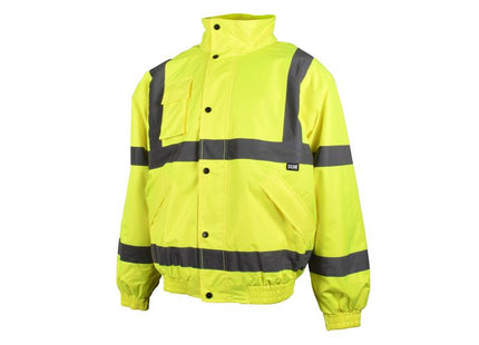 Scan Hi-Vis Yellow Bomber Jacket - L (44in) SCAHVBJL