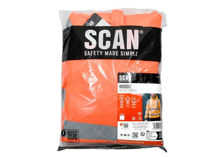 Scan Hi-Vis Hoodie Orange - M