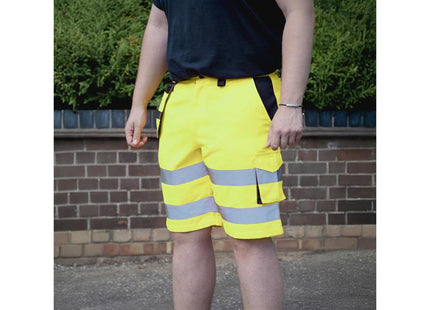 Scan Hi-Vis Holster Shorts Yellow - W32-33In