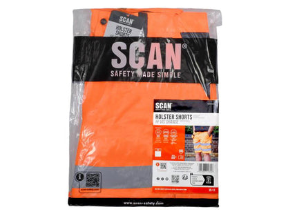 Scan Hi-Vis Holster Shorts Orange - W37-38In