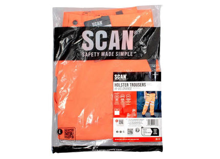 Scan Hi-Vis Holster Trouser Orange - W37-38In