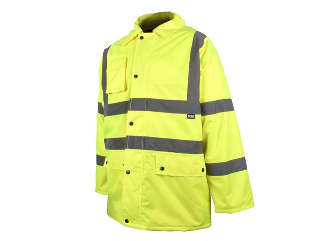 Scan Hi-Vis Motorway Jacket Yellow - L (44in) SCAHVMJL