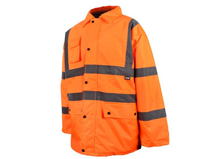 Scan Hi-Vis Motorway Jacket Orange - L (44in) SCAHVMJLO