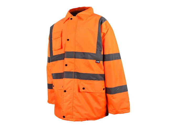 Scan Hi-Vis Motorway Jacket Orange - L (44in) SCAHVMJLO