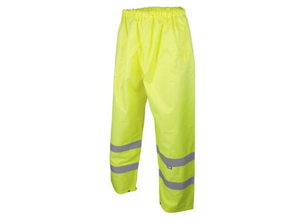 Scan Hi-Vis Motorway Trouser Yellow - L (40in) SCAHVMTL