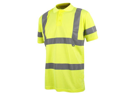 Scan Hi-Vis Polo Shirt Yellow - L (42in) SCAHVPSL