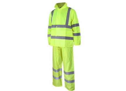 Scan Hi-Vis Rain Suit Yellow - Xl