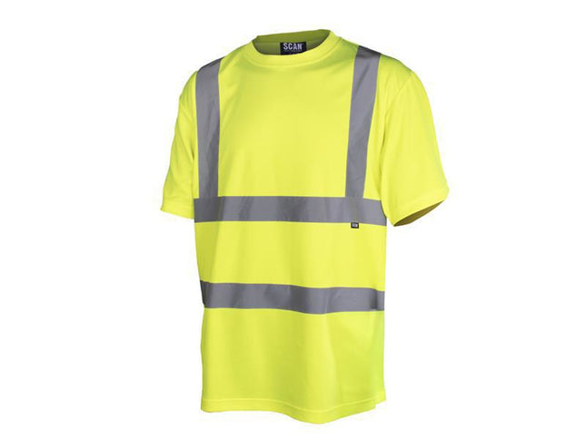 Scan Hi-Vis Yellow T-Shirt - Xxl (50In)