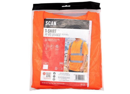 Scan Hi-Vis Orange T-Shirt - Xxl (50In)