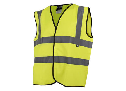 Scan Hi-Vis Waistcoat Yellow - L (44in) SCAHVWL