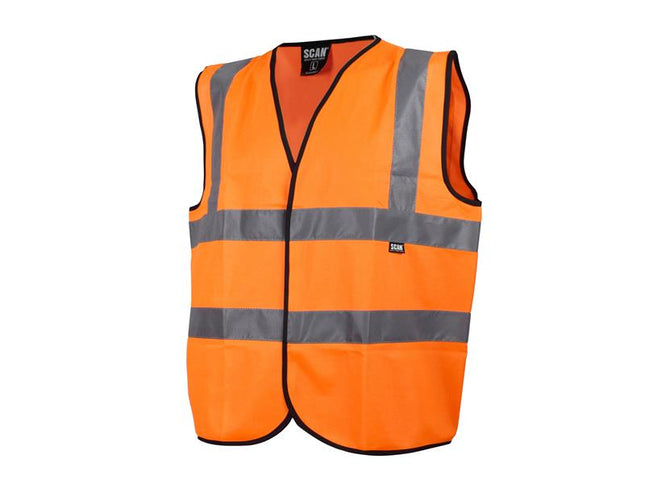 Scan Hi-Vis Waistcoat Orange - L (44in) SCAHVWLO