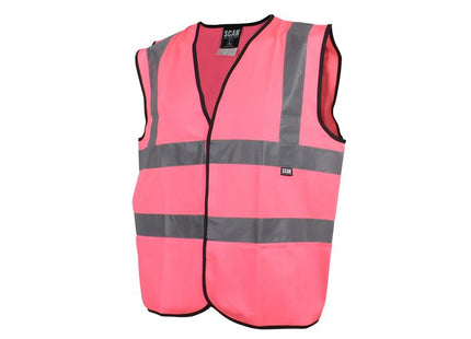 Scan Hi-Vis Waistcoat Pink - L (44in) SCAHVWLP