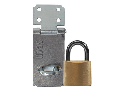 Scan Hasp and Staple 64mm + 40mm Padlock 