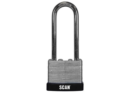 Scan Laminated Steel Padlock 40mm Long Shackle 