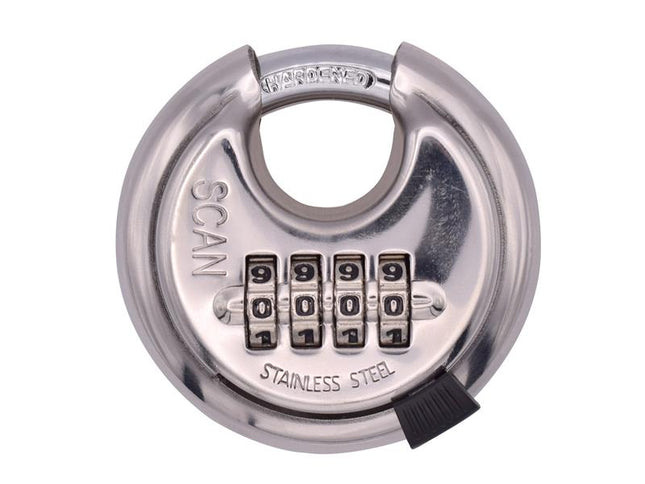 Scan Stainless Steel Disk Type Combination Padlock 70mm 