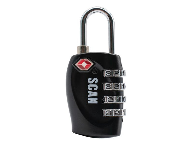 Scan Zinc Combination Padlock TSA Approved 