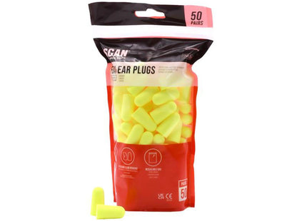 Scan Foam Ear Plugs - 50 Pairs