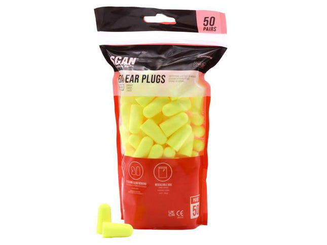Scan Foam Ear Plugs - 50 Pairs