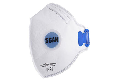 Scan Fold Flat Disposable Mask Valved Fp2 Protection (Pack 10)