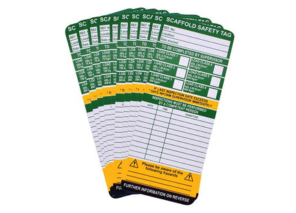 Scan Scaffold Tag Inserts Pack Of 10 SCASCAFTAGI