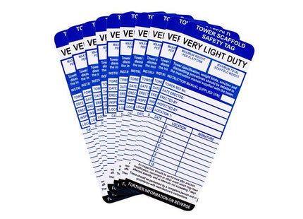 Scan Tower Tag Inserts Pack Of 10 SCATOWTAGI