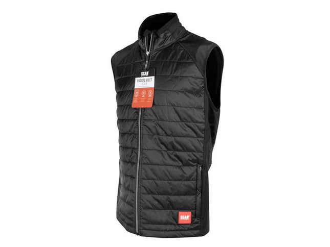 Scan Padded Gilet With Stretch Back - M