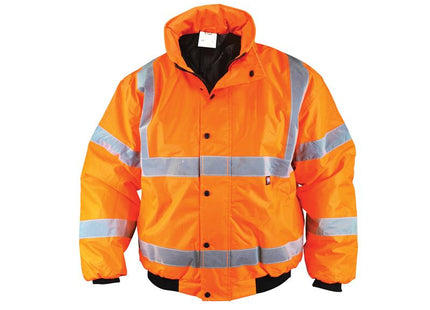 Scan Hi-Vis Bomber Jacket Orange - M (41in) SCAHVBJMO