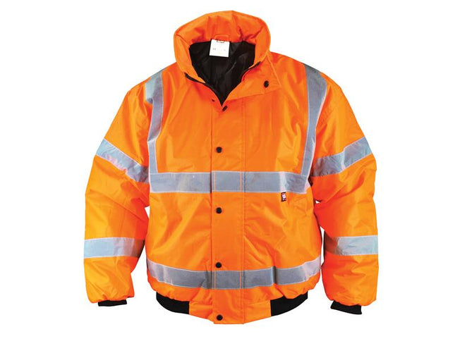 Scan Hi-Vis Bomber Jacket Orange - M (41in) SCAHVBJMO