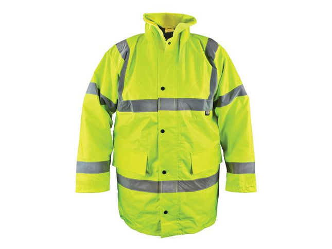 Scan Hi-Vis Motorway Jacket Yellow - M (41in) SCAHVMJM