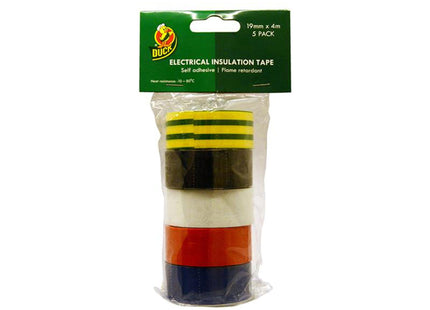 Shurtape Electrical Tape Multipack X 5 19Mm X 4M 260197