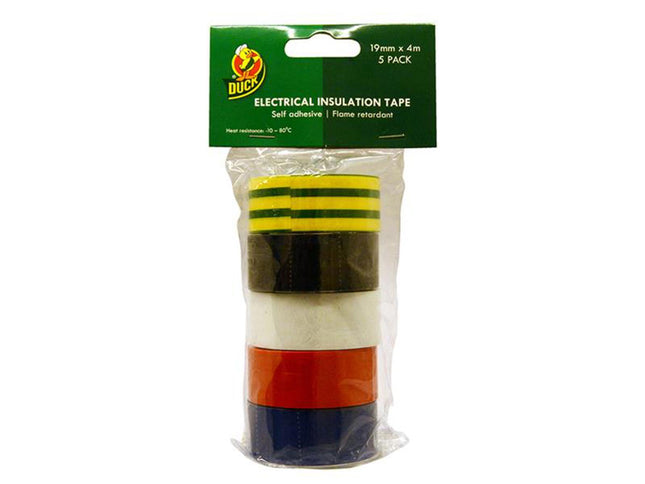 Shurtape Electrical Tape Multipack X 5 19Mm X 4M 260197