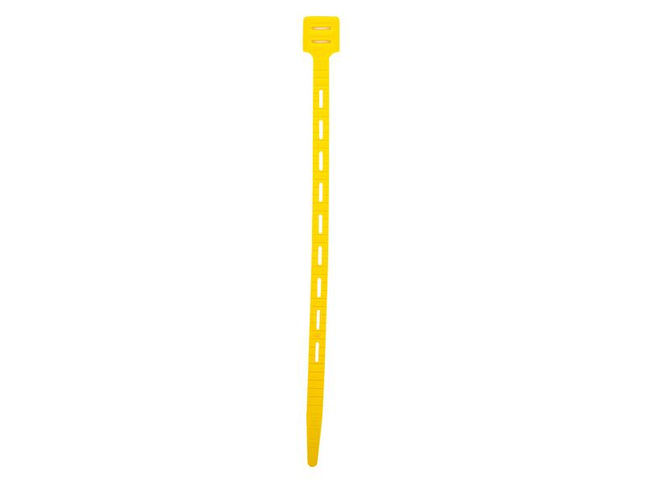 Shurtape Duck Max Strength Reusable Tie Straps Yellow 14in (Pack 2)