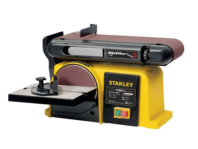 Stanley Machines SXBS914E Belt-Disc Sander 240V 370W - Ideal for Smoothing