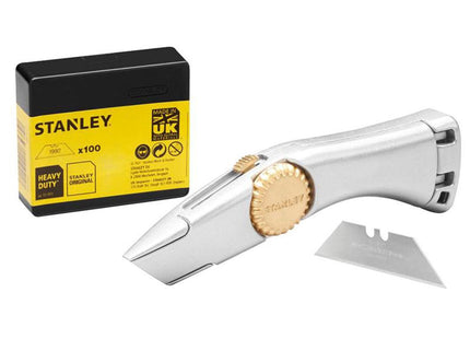 Stanley Hand Tools Retractable Blade Heavy-Duty Titan Trimming Knife & 100 Blades