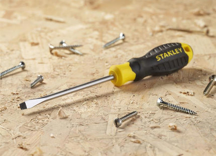 Stanley Hand Tools Cushion Grip Screwdriver Flared Tip 5.5 X 100Mm