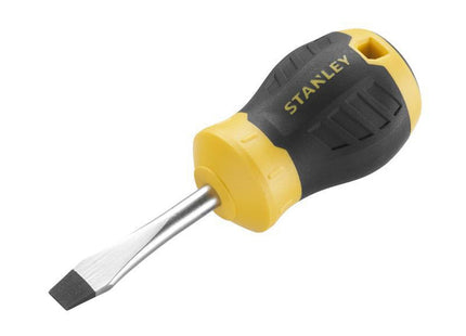 Stanley Hand Tools Cushion Grip Stubby Screwdriver 6.5 X 45Mm Flared