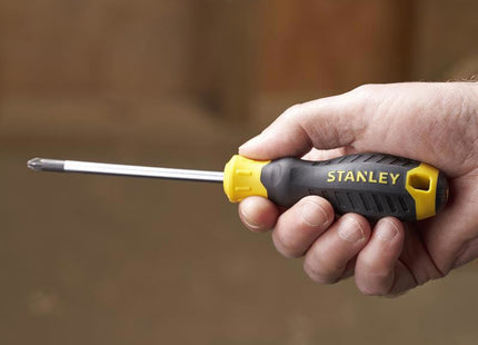Stanley Hand Tools Cushion Grip Screwdriver Pozidriv Tip Pz2 X 100Mm
