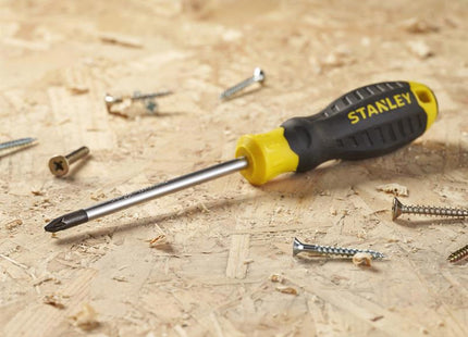 Stanley Hand Tools Cushion Grip Screwdriver Pozidriv Tip Pz2 X 100Mm