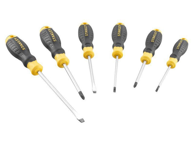 Stanley Hand Tools Cushion Grip Screwdriver Set, 6 Piece
