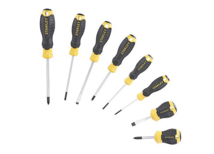 Stanley Hand Tools Cushion Grip Screwdriver Set, 8 Piece