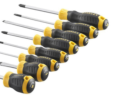 Stanley Hand Tools Cushion Grip Screwdriver Set, 8 Piece