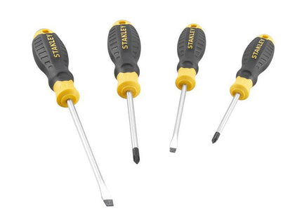Stanley Hand Tools Cushion Grip Screwdriver Set, 4 Piece