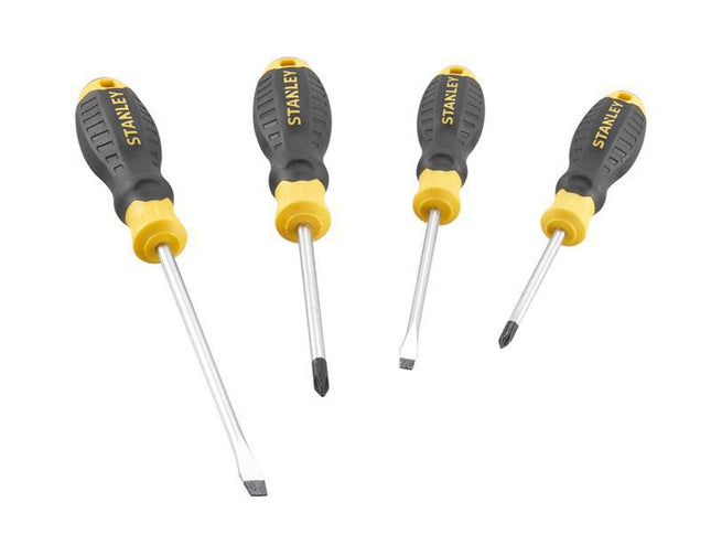 Stanley Hand Tools Cushion Grip Screwdriver Set, 4 Piece