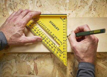 Stanley Hand Tools Quicksquare Dual Colour Abs Rafter Square 180Mm