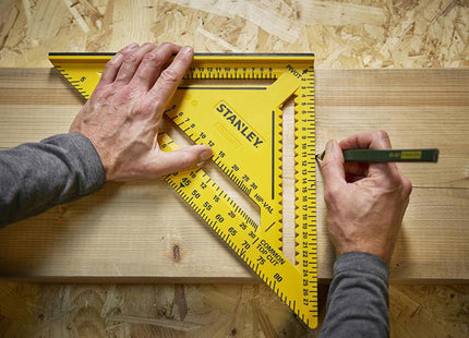 Stanley Hand Tools Quicksquare Dual Colour Abs Rafter Square 300Mm
