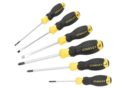 STANLEY CUSHION GRIP Screwdriver Set, 6 Piece