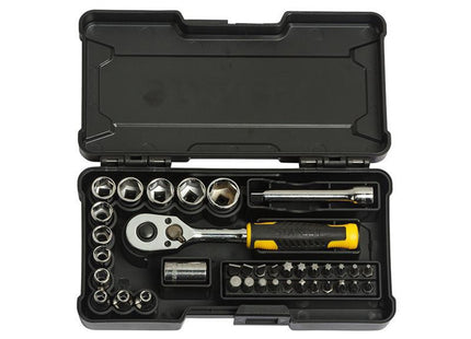 Stanley Hand Tools 1/4In Compact Socket Set, 37 Piece
