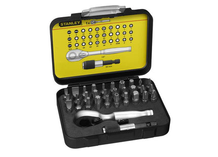 STANLEY FatMax Bit & Ratchet Set, 32 Piece