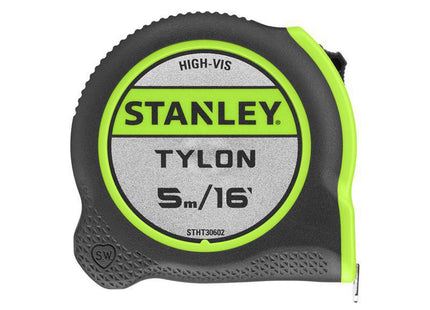 Stanley Hand Tools Hi-Vis Tylon Tape Measure 5M (16Ft) (Width 25Mm)